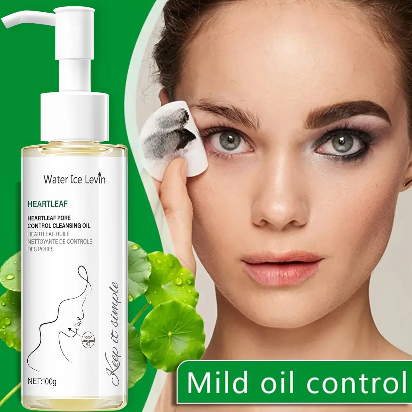 Óleo de Limpeza Heartleaf com Niacinamida — Fecha Poros e Hidrata sem Ressecar
