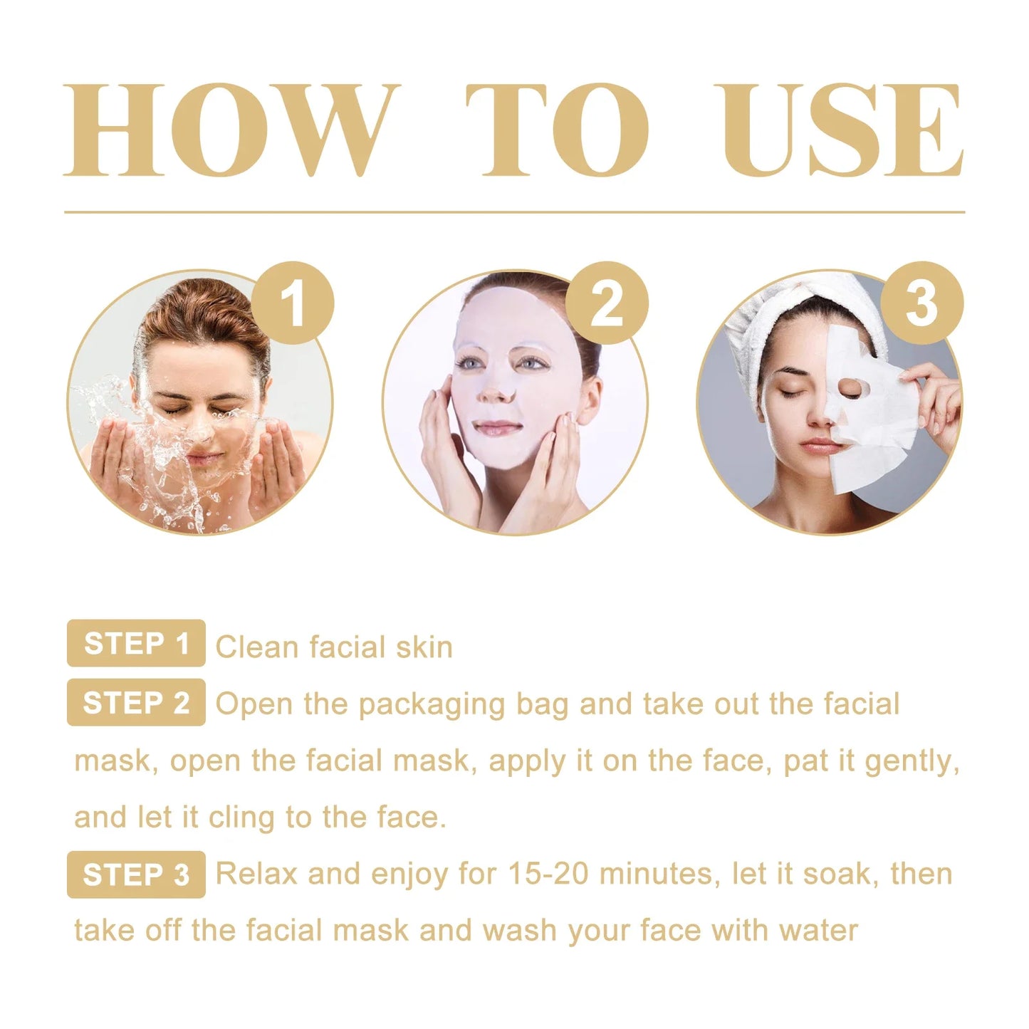 Kit 10 Máscaras Faciais de Colágeno Coreanas — Hidratação Profunda, Firmeza e Pele de Vidro