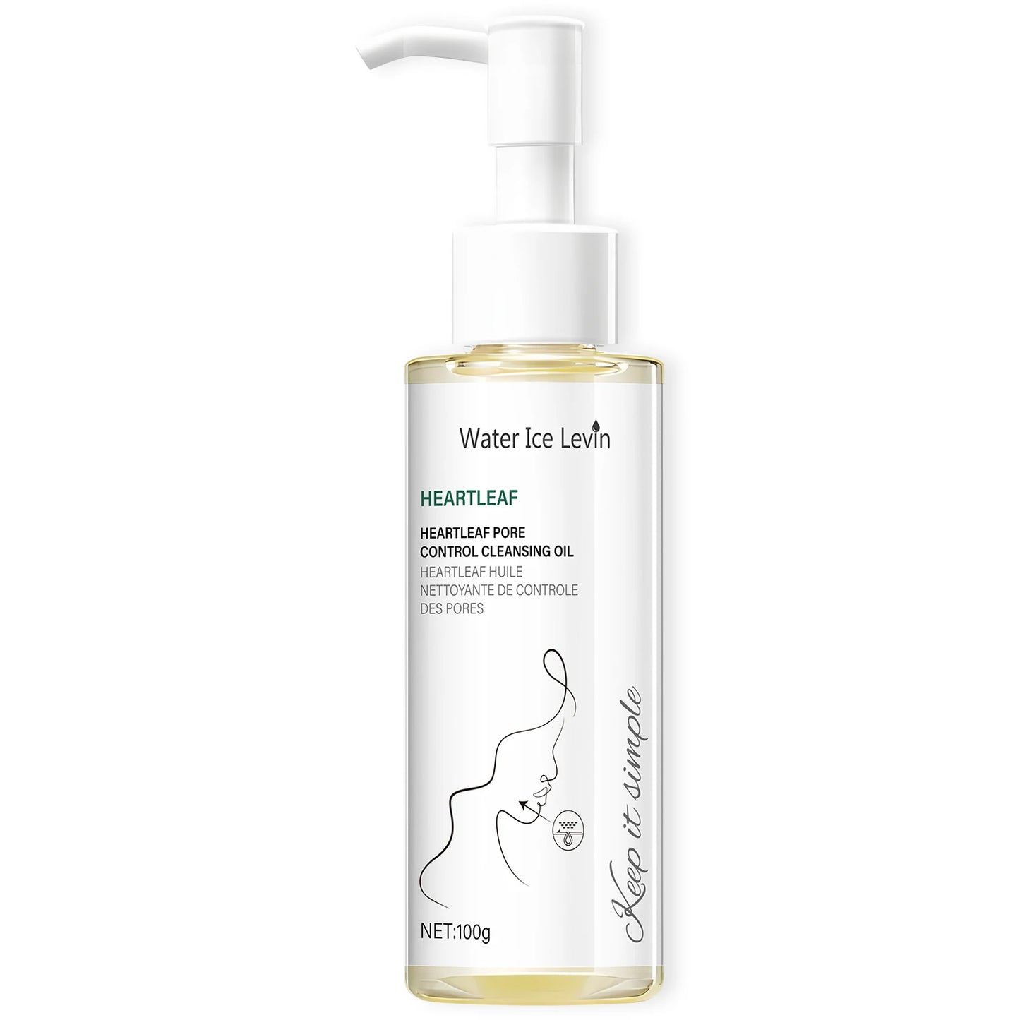 Óleo de Limpeza Heartleaf com Niacinamida — Fecha Poros e Hidrata sem Ressecar