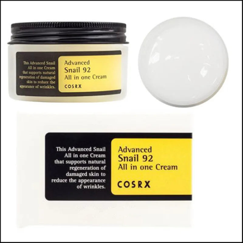 COSRX Creme Hidratante com Muco de Caracol 92% — Repara, Hidrata e Deixa Pele de Vidro